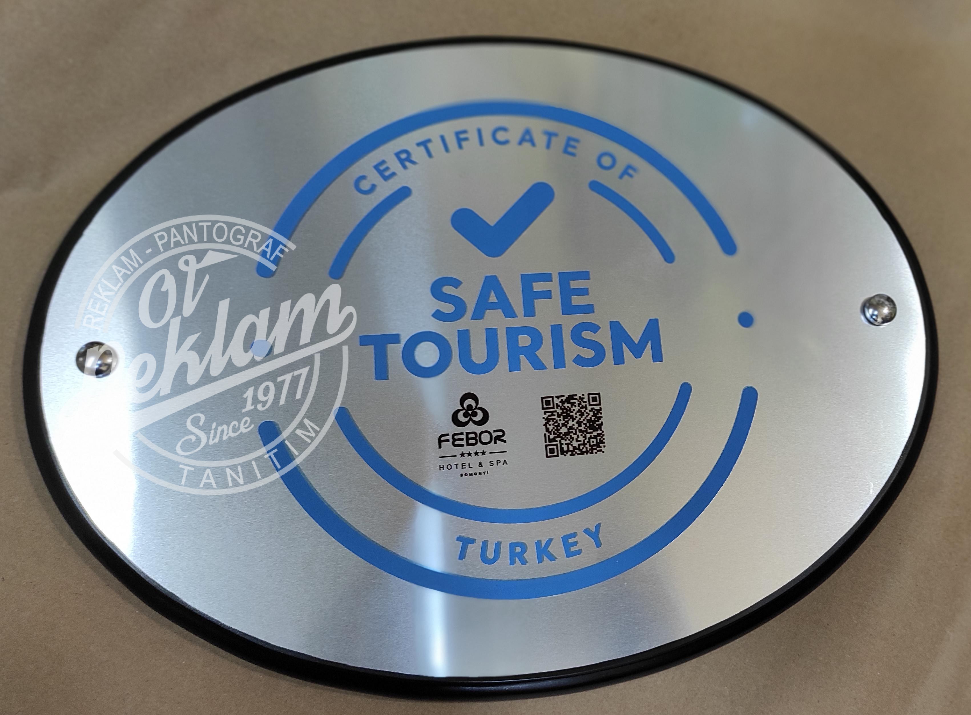 Certificate of Safe Tourism Turkey - Türkiye Güvenli Turizm Tabelası - Görsel 2